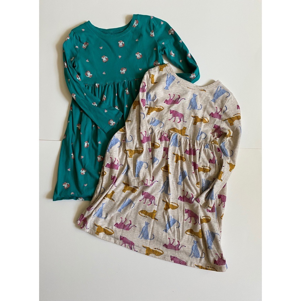 5T Old Navy long sleeve cotton dress bundle 💥